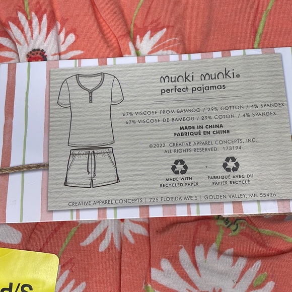 Munki Munki 2 Piece Short Sleeve Pyjama Set - Picture 4 of 4